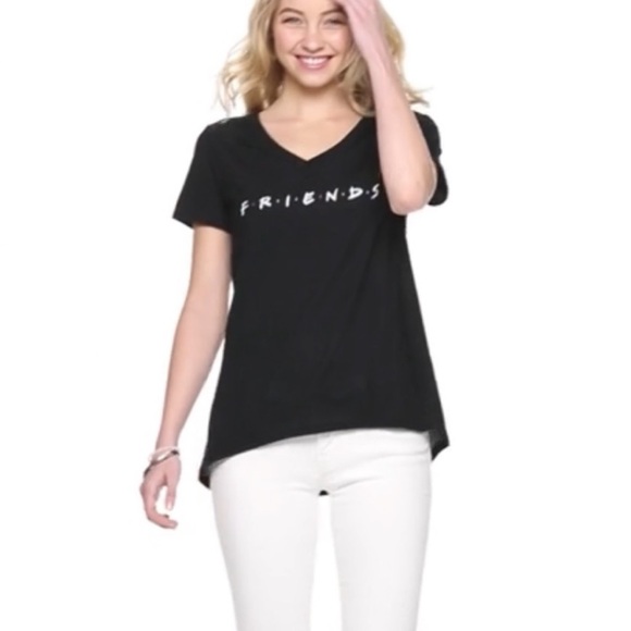 Friends Juniors' V-Neck Graphic Tee - Picture 4 of 5